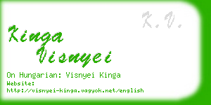 kinga visnyei business card